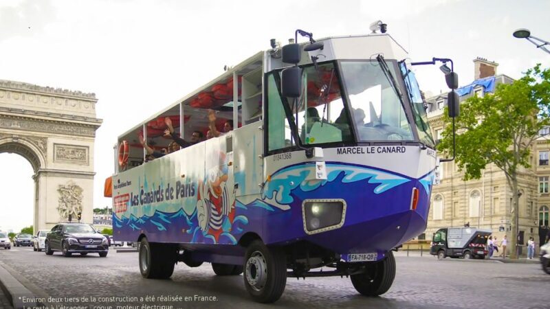 Paris: City and River Seine Tour on an Amphibious Bus - Key Points