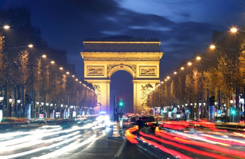 Paris: Panoramic Night Tour with Audio Guide and Host - Detailed Breakdown of the Route and Sights