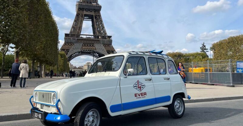 Paris: Private Sightseeing tour in Renault 4L electric 2h - Discover Paris in Style in a Private Electric Renault 4L Tour