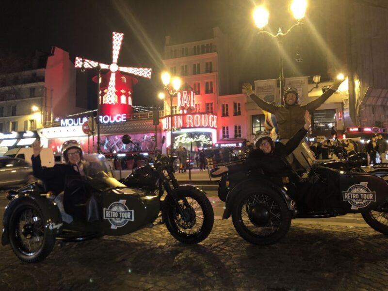 Paris: Romantic Sidecar Tour by Night with Champagne - What Youll Experience