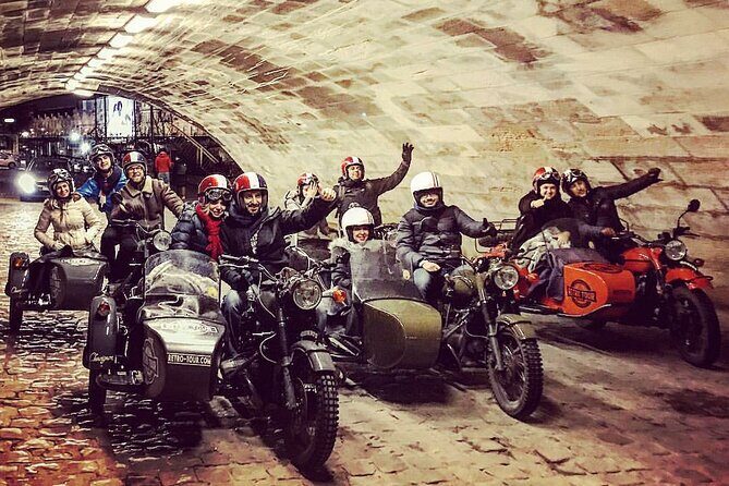 Paris Vintage Tour by Night on a Sidecar with Champagne - Key Points