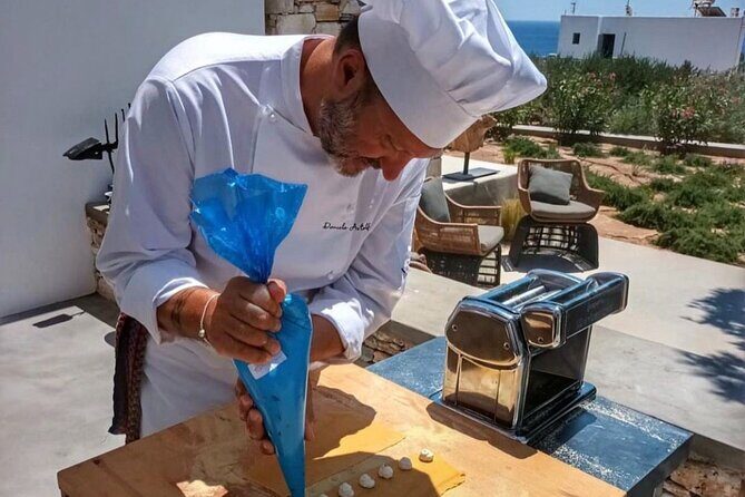 Pasta making class with Italian food degustation at Villas - A Deeper Look at the Paros Pasta Making Class