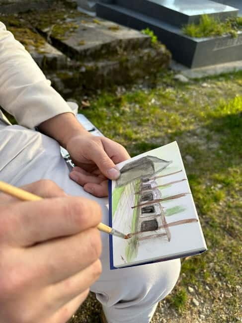 Père Lachaise Cemetery Watercolor Postcard Workshop in Paris - FAQ