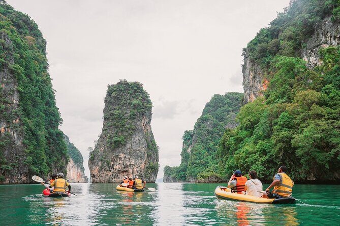 Phang Nga Bay Sunset Cruise Dinner with Sea Canoe and Loy Krathong from Phuket - Key Points