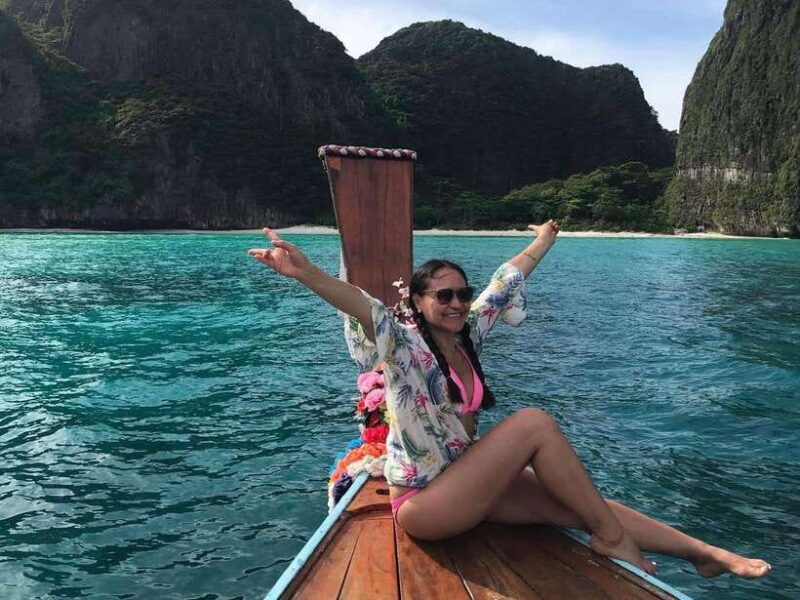 Phi Phi: 7 Islands longtail boat with Sunset and Plankton - Key Points