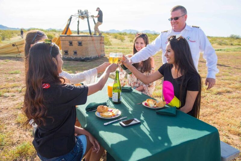 Phoenix: Hot Air Balloon Ride with Champagne and Catering - FAQs