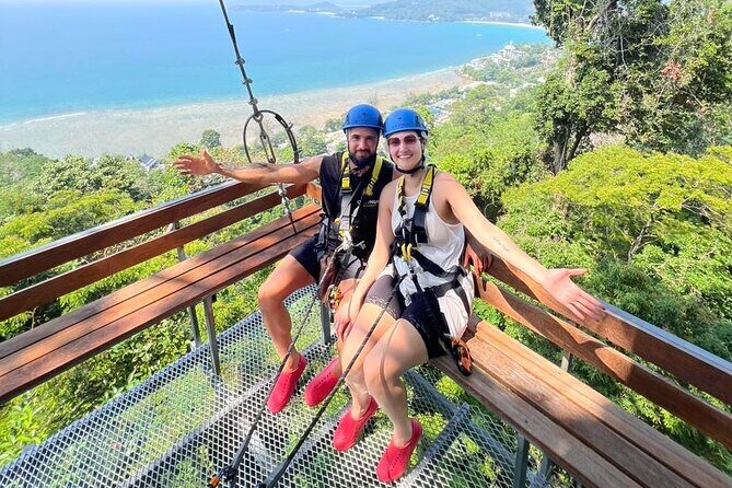 Phuket Hilltop Sea and Jungle Views Zipline Adventure - Experience the Thrill of Phuket Hilltop Sea and Jungle Views Zipline Adventure