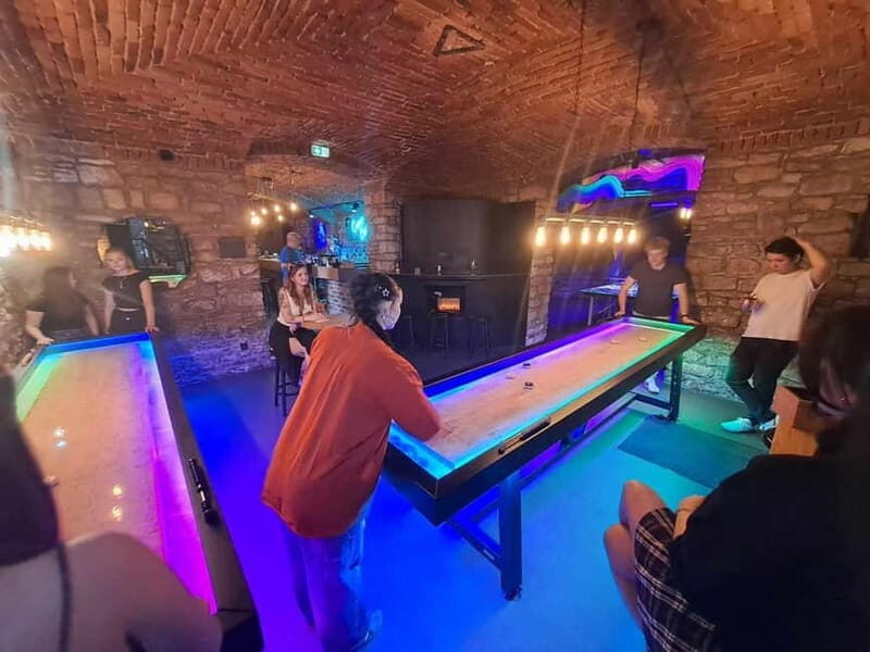 Ping pong or shuffleboard for up to 6 players - A Fun Night Out at Crew Bar Prague: Ping Pong or Shuffleboard for Up to 6 Players