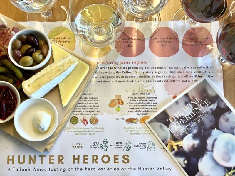 Pokolbin: Tulloch Hunter Heroes Wine Tasting & Cheese Board - A Closer Look at the Tulloch Hunter Heroes Wine Tasting & Cheese Board