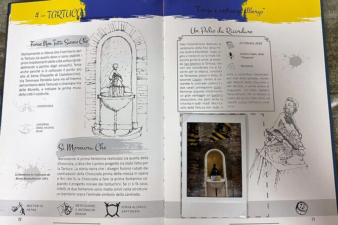 PolaTour The 17 Fountains of the Contradas of Siena - Key Points