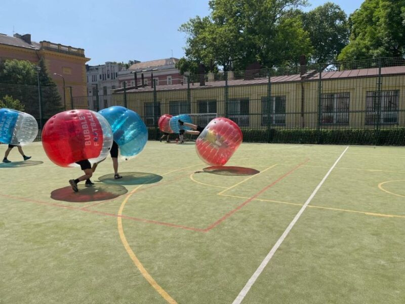 Prague: Bubbles football in city centre of Prague - What is Bubble Soccer in Prague?