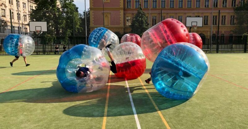 Prague: Bubbles football in city centre of Prague - The Experience: Step-by-Step