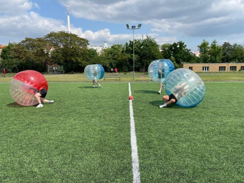 Prague: Bubbles football - Zorb Football in centrum - A Practical Look at Bubbles Football in Prague