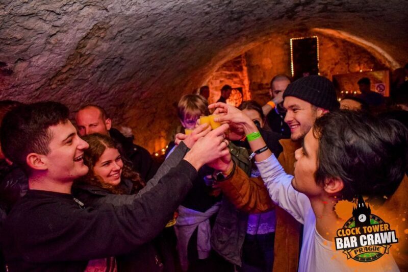 Prague: Clock Tower Bar Crawl with Drinks and Shots - Key Points
