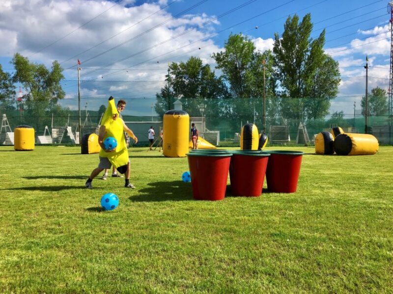 Prague : Giant Foot Darts and Giant Beer Pong Game - Why This Experience Works