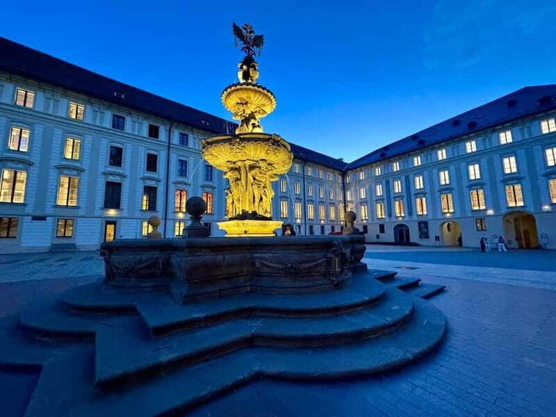 Prague: Night Walk through Prague Castle with City Views - Key Points