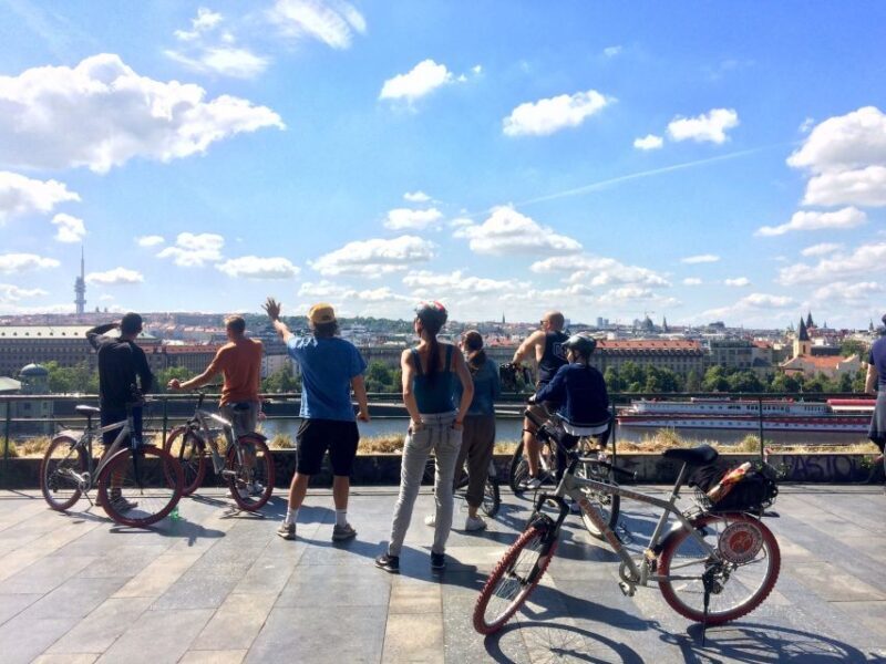 Prague: Stunning Viewpoints, Castle, City & Park Bike Tour - Detailed Itinerary Breakdown