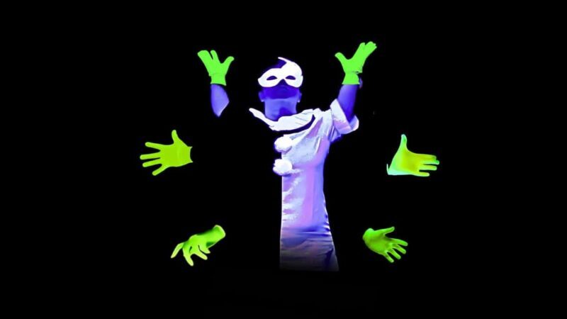 Prague: Underground Black Light Theatre Interactive Show - Key Points
