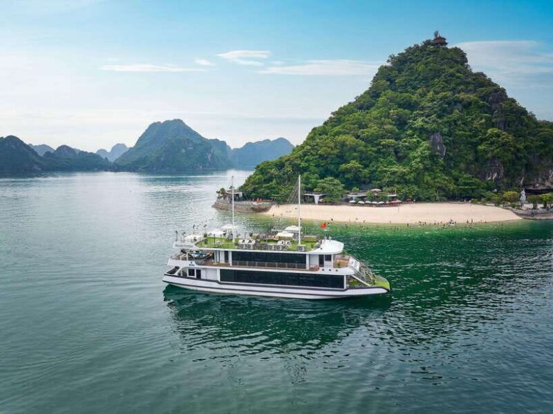 Premium Halong Day Cruise with Buffet Lunch, Cave & Island - The Experience Starts at Tuan Chau International Marina