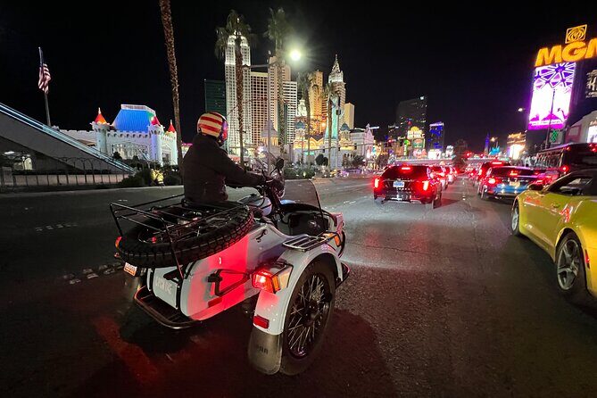 Private 1-Hour Evening Las Vegas Strip Tour in a Sidecar - FAQs