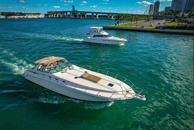 Private 52' Yacht Rental with Captain in Miami - Experience Miami from the Water on a Private 52 Yacht