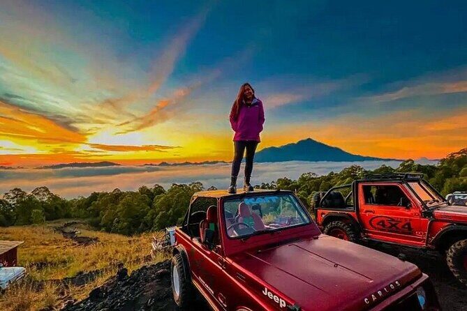 Private Bali Jeep Tour Volcano Batur Sunrise,Blacklava,Black Sand - Experience the Best of Bali’s Volcanoes with a Private Jeep Tour to Mount Batur