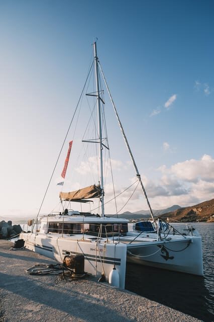 Private Balos & Gramvousa Luxury Catamaran Cruise with Meals - Scenic Transit to Gramvousa: Adventure and History
