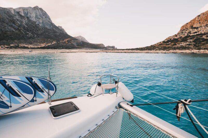 Private Balos & Gramvousa Luxury Catamaran Cruise with Meals - The Return Voyage: Relaxing and Reflecting