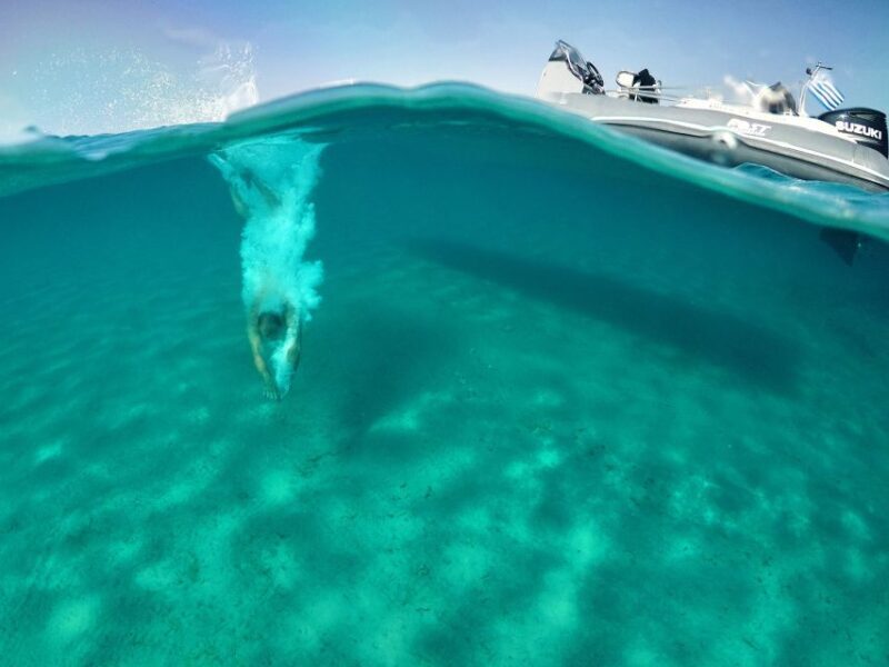 Private boat cruise to South coastline of Mykonos - The Experience in Detail