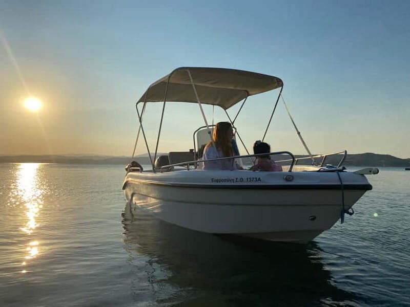 Private boat trip Diaporos or Ammouliani with electric van - Discover the Best of Halkidiki’s Islands with a Private Boat Trip