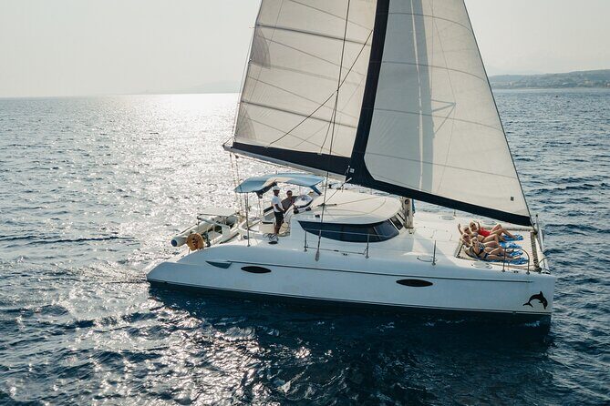 Private CATAMARAN daytrip - Lindos/ Rhodos with Lunch and drinks - A Deep Dive into the Experience