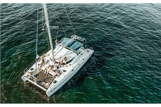 Private catamaran sailing sunset tour & snorkeling from Tamarindo - Key Points