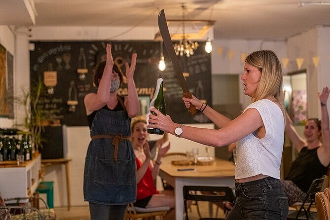 Private Cava Sabrage and Paella Class in Barcelona - An In-Depth Look at the Experience