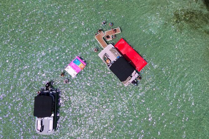 Private Crab Island Pontoon Charter with Bote Hangout Floats! - Why This Tour Works Well