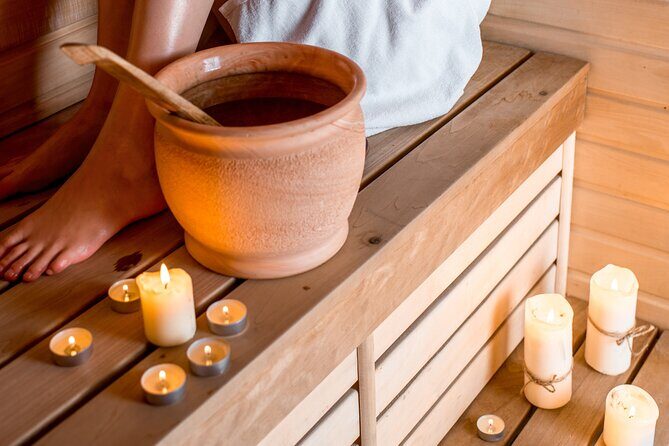 Private Eco Wood Burning Sauna Bathing including Massage with Eucalyptus Leaves - Key Points