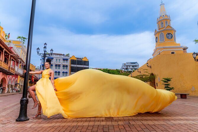 Private Flying Dress Photoshoot in Cartagena - Key Points