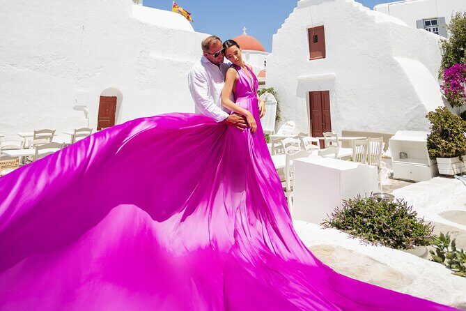 Private Flying Dress Photoshoot in Mikonos - Who Will Love This Experience?