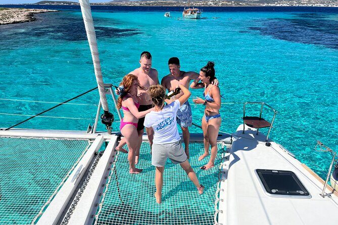 Private Full Day Catamaran Cruise from Paros with Lunch - An Authentic Day on the Water: Private Full Day Catamaran Cruise from Paros
