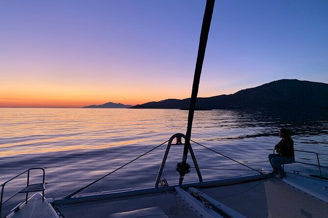 Private Full Day Catamaran Cruise from Paros with Lunch - Key Points