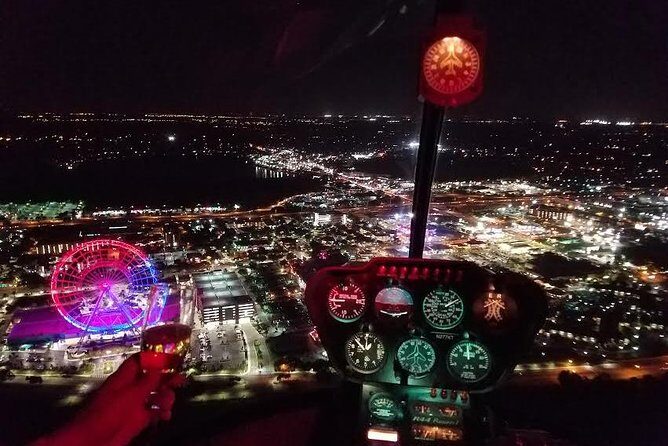 Private Helicopter After-hours Tour: Orlando Parks (31or48 miles) - Key Points