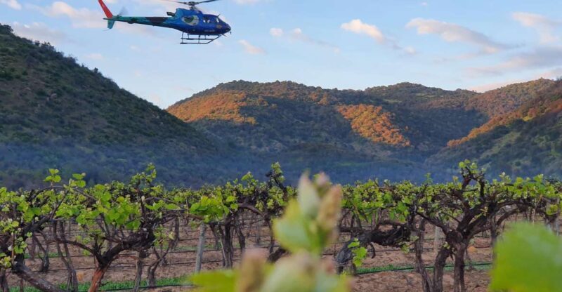 Private Helicopter Flight to winery with Sparkling Wine - A Unique Wine Adventure with a View — Chile’s Valparaiso Region