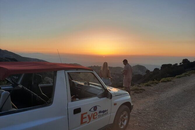 PRIVATE Jeep Safari 4x4 SUNSET with Dinner in Mountains CRETE - Exploring Crete’s Hidden Mountain Corners in Style