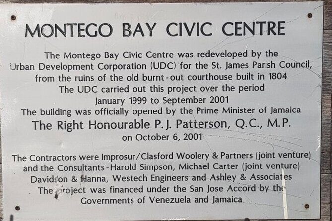 Private Montego Bay City Tour with Sightseeing & Shopping - Key Points