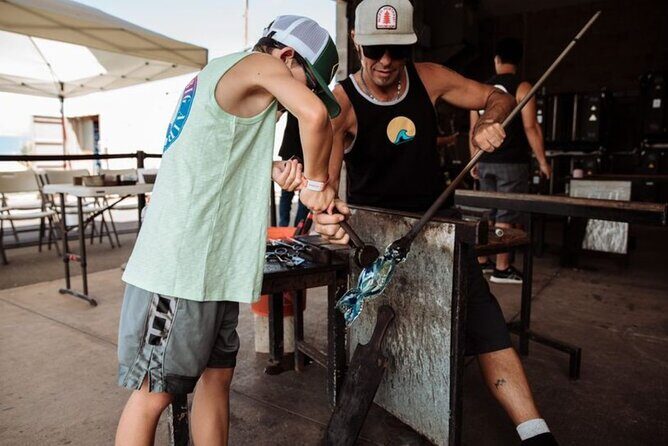 Private One Piece Glassblowing Lesson for 1 or 2 People - An in-depth look at the Maui glassblowing experience