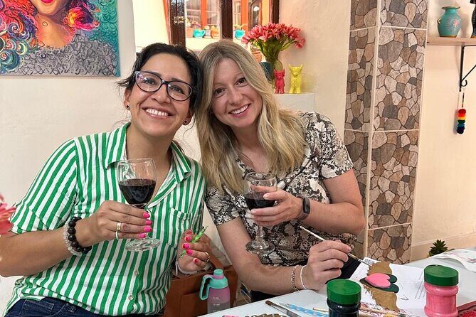 Private painting workshop with wine and snacks - Key Points