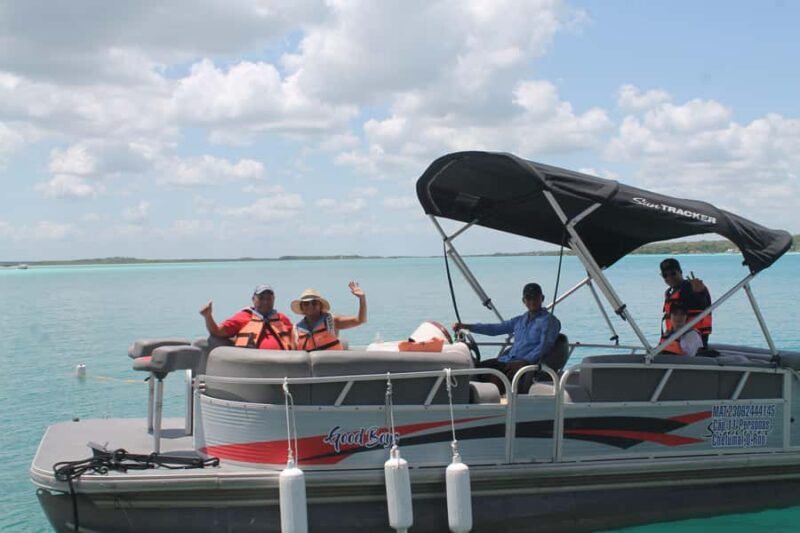 Private pontoon tour in the seven colors Bacalar lagoon - FAQs