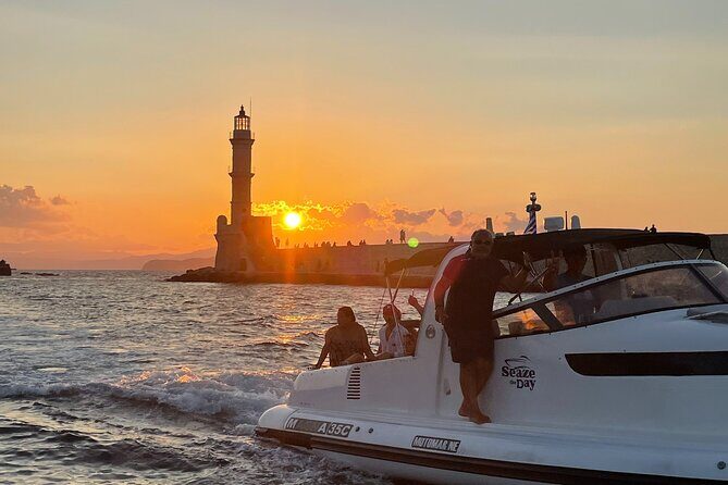 Private Sunset boat trip in Chania, Crete (price is per group) - Key Points
