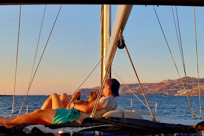 Private Sunset cruise to Rhenia&Little Venice with Mykonian Viand - Wrapping It Up