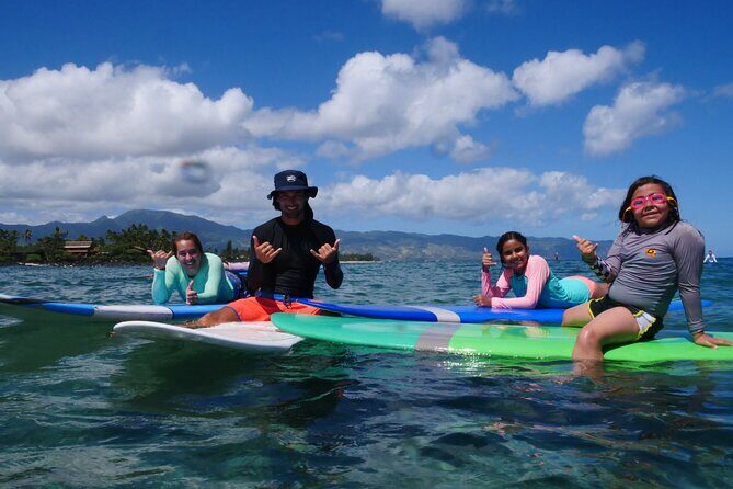 Private Surf Lesson for 3-5 People in North Shore Oahu - A Genuine Look at a Private Surf Lesson on Oahus North Shore