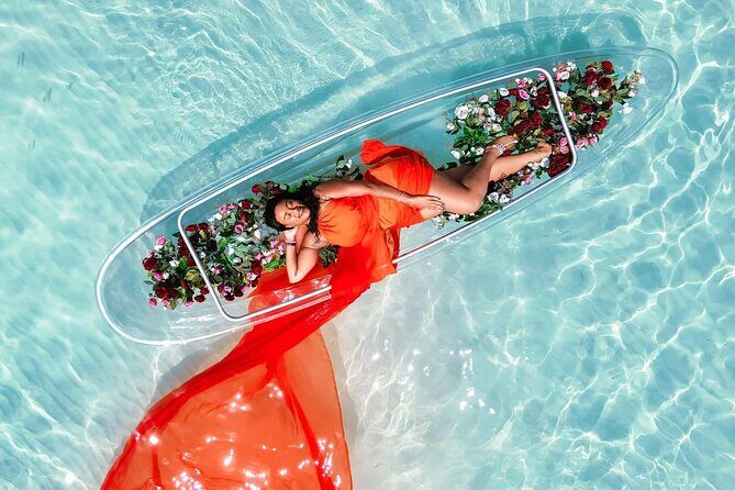 Private Top Model Clear Kayak Photoshoot - Key Points